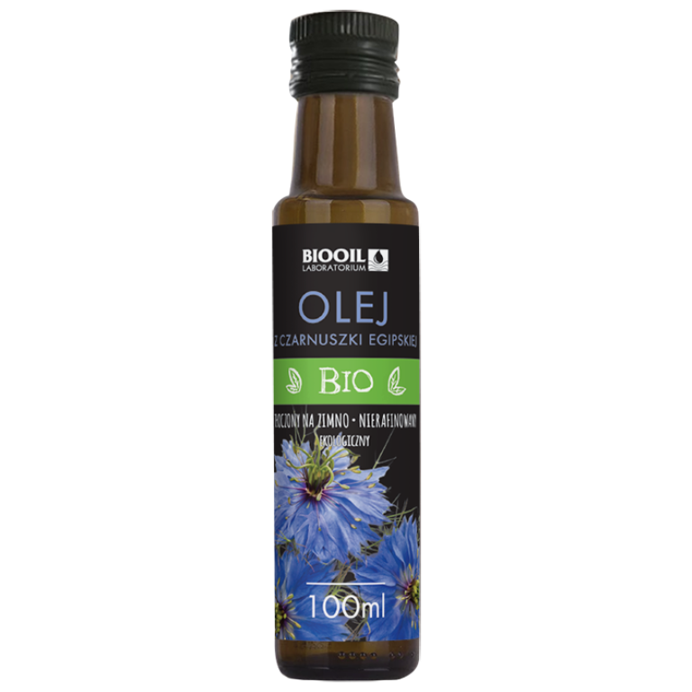 OLEJ Z CZARNUSZKI TŁOCZONY NA ZIMNO BIO 100 ml - BIOOIL