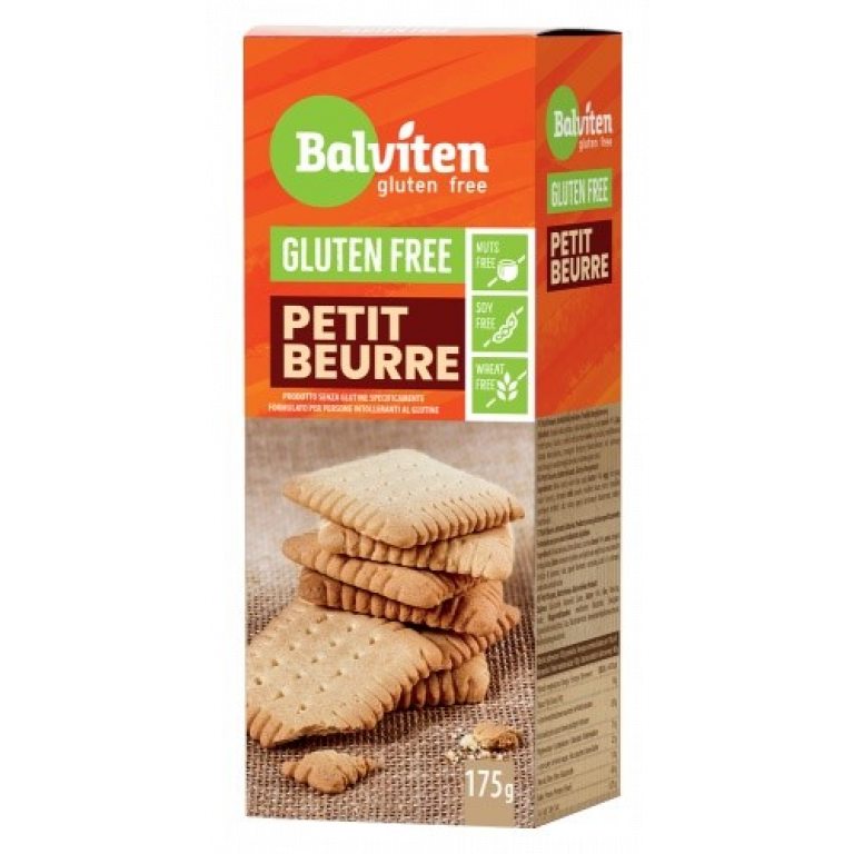 HERBATNIKI PETIT BEURRE BEZ DODATKU CUKRU BEZGLUTENOWE 175 g - BALVITEN