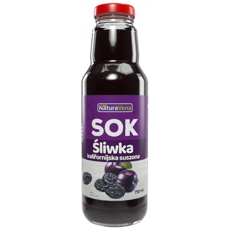 SOK Z SUSZONYCH ŚLIWEK KALIFORNIJSKICH 750 ml - NATURAVENA