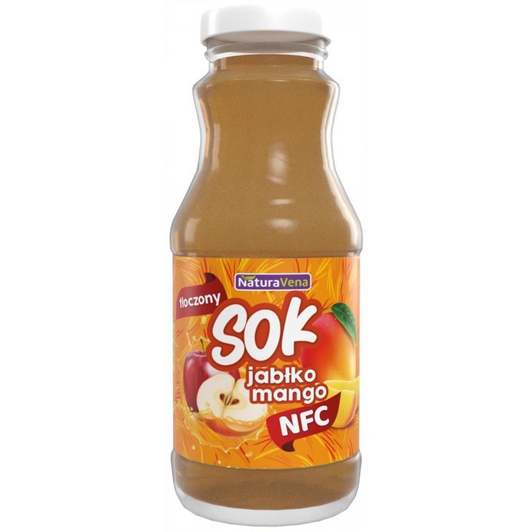 SOK JABŁKO - MANGO NFC 250 ml - NATURAVENA