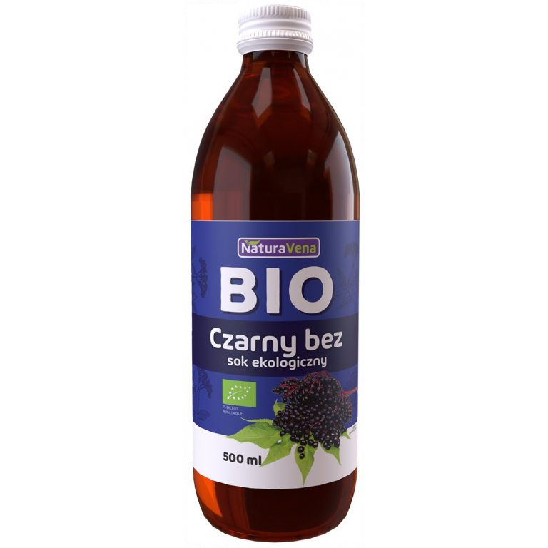 SOK Z CZARNEGO BZU 100 % BIO 500 ml - NATURAVENA