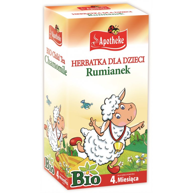 HERBATKA DLA DZIECI - RUMIANKOWA PO 4 MIESIĄCU BIO (20 x 1 g) 20 g - APOTHEKE