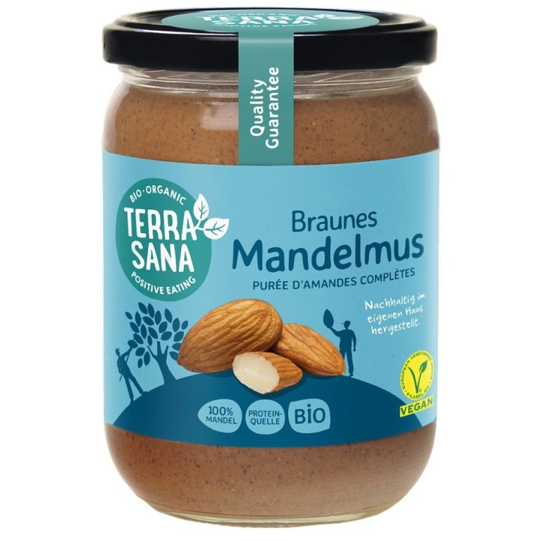 KREM Z MIGDAŁÓW PRAŻONYCH 100 % BIO 500 g - TERRASANA