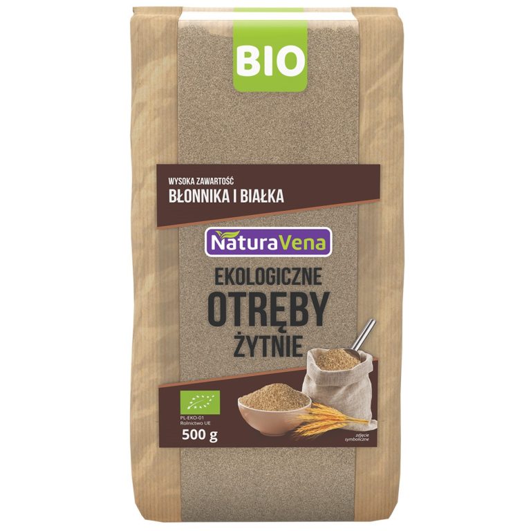 OTRĘBY ŻYTNIE BIO 500 g - NATURAVENA