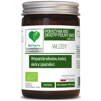 SKRZYP + POKRZYWA EKSTRAKT BIO 100 TABLETEK - BE ORGANIC