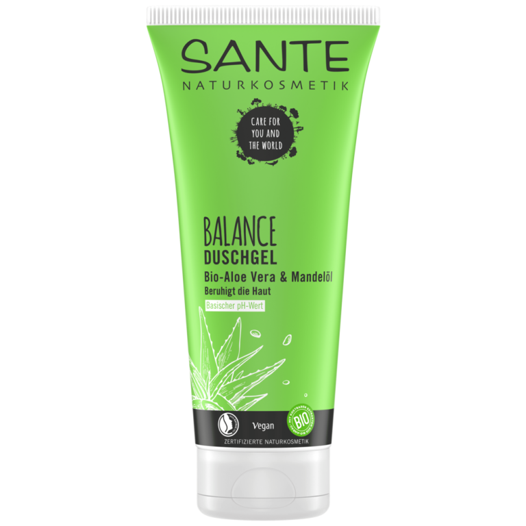 ŻEL POD PRYSZNIC BALANCE ALOES I OLEJEK MIGDAŁOWY ECO 200 ml - SANTE