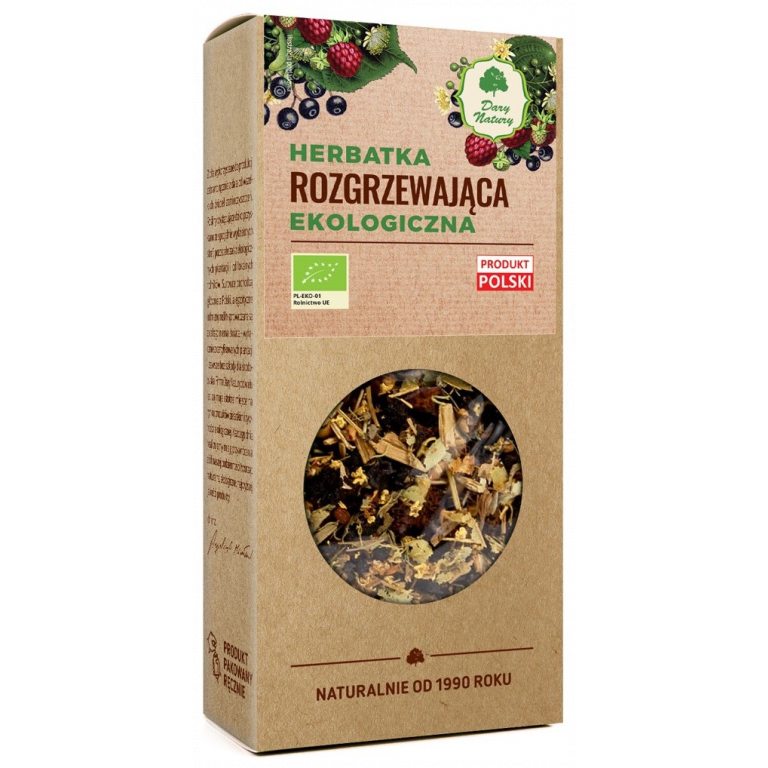 HERBATKA ROZGRZEWAJĄCA BIO 50 g - DARY NATURY