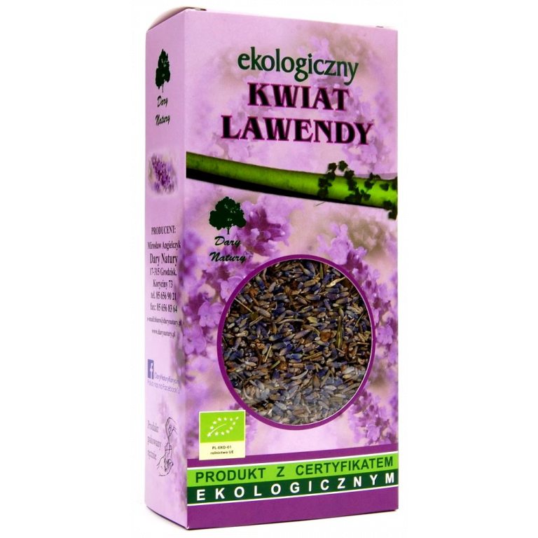 HERBATKA Z KWIATU LAWENDY BIO 50 g - DARY NATURY