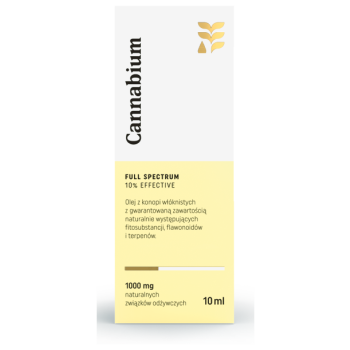 OLEJ Z KONOPI EFFECTIVE 10 % (1000 mg FITOSKŁADNIKÓW) 10 ml - CANNABIUM