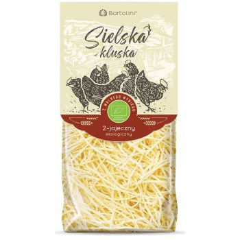 MAKARON (2-JAJECZNY) KRAJANKA CIENKA BIO 250 g - BARTOLINI (SIELSKA KLUSKA)