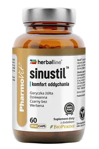 KAPSUŁKI NA KOMFORT ODDYCHANIA (SINUSTIL) BEZGLUTENOWE 60 szt. - PHARMOVIT (HERBALLINE)