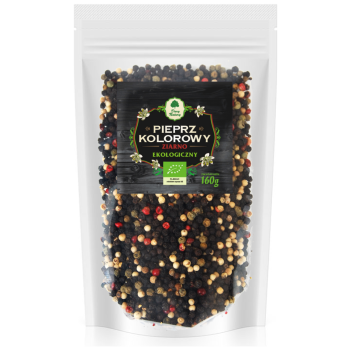 PIEPRZ KOLOROWY ZIARNO (UZUPEŁNIENIE) BIO 160 g - DARY NATURY