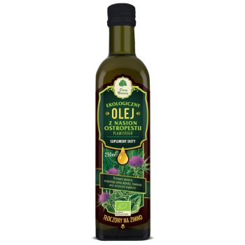 OLEJ Z OSTROPESTU PLAMISTEGO TŁOCZONY NA ZIMNO BIO 250 ml - DARY NATURY