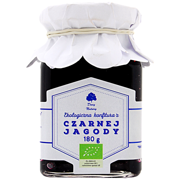 KONFITURA JAGODOWA BIO 180 g - DARY NATURY