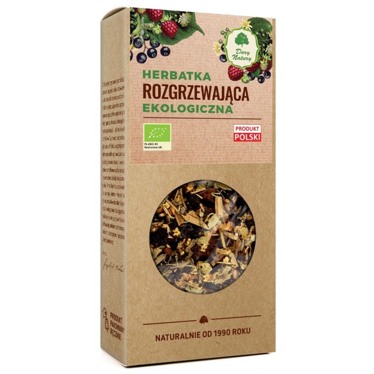 HERBATKA ROZGRZEWAJĄCA BIO 50 g - DARY NATURY