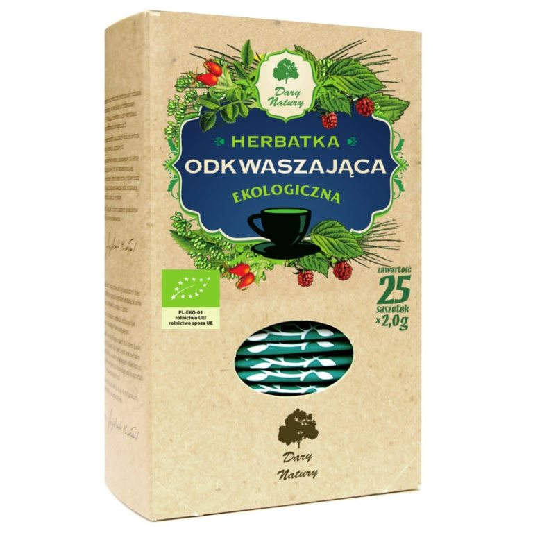 HERBATKA ODKWASZAJĄCA BIO (25 x 2 g) 50 g - DARY NATURY