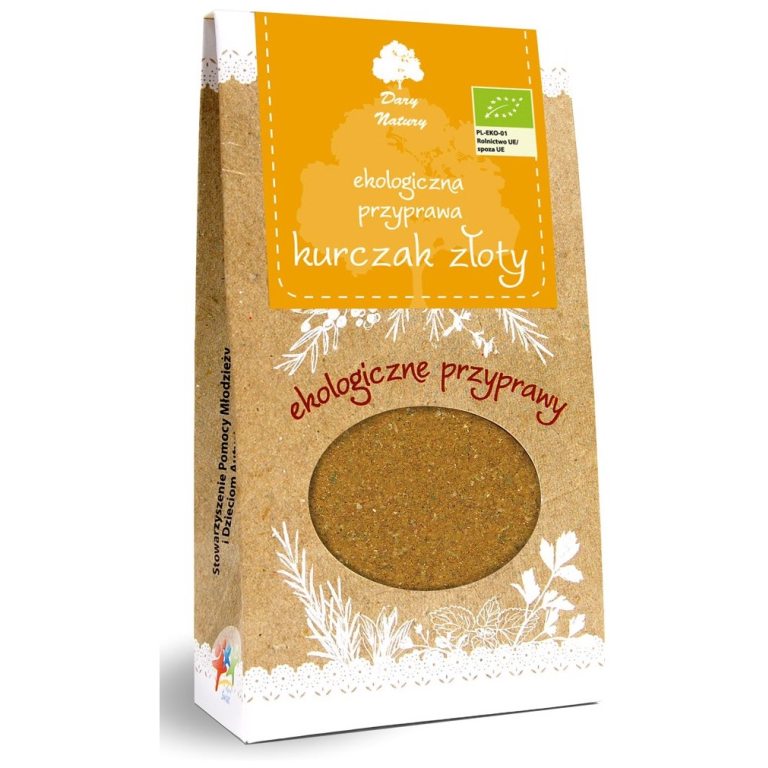 PRZYPRAWA ZŁOTY KURCZAK BIO 60 g - DARY NATURY