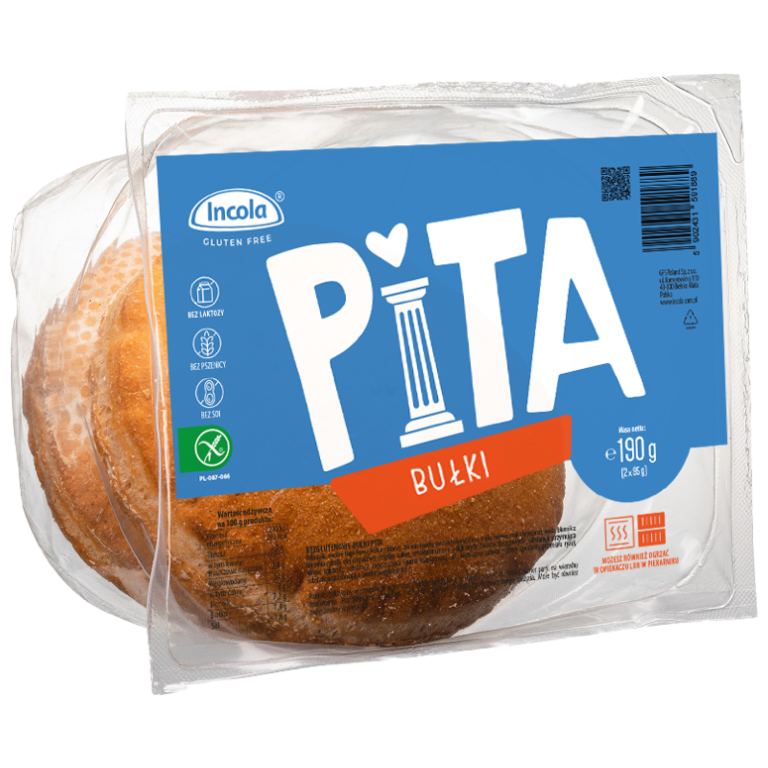 BUŁKI PITA BEZGLUTENOWE (2 szt.) 190 g - INCOLA