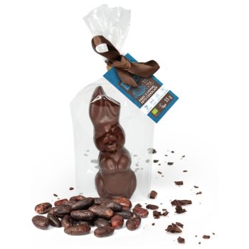 ZAJĄC Z CIEMNEJ CZEKOLADY BEZ DODATKU CUKRÓW KETO BIO 55 g - COCOA (PRODUKT SEZONOWY)