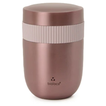 LUNCHPOT TERMICZNY DWUCZĘŚCIOWY RÓŻOWE ZŁOTO 420 ml + 200 ml - CHIC-MIC