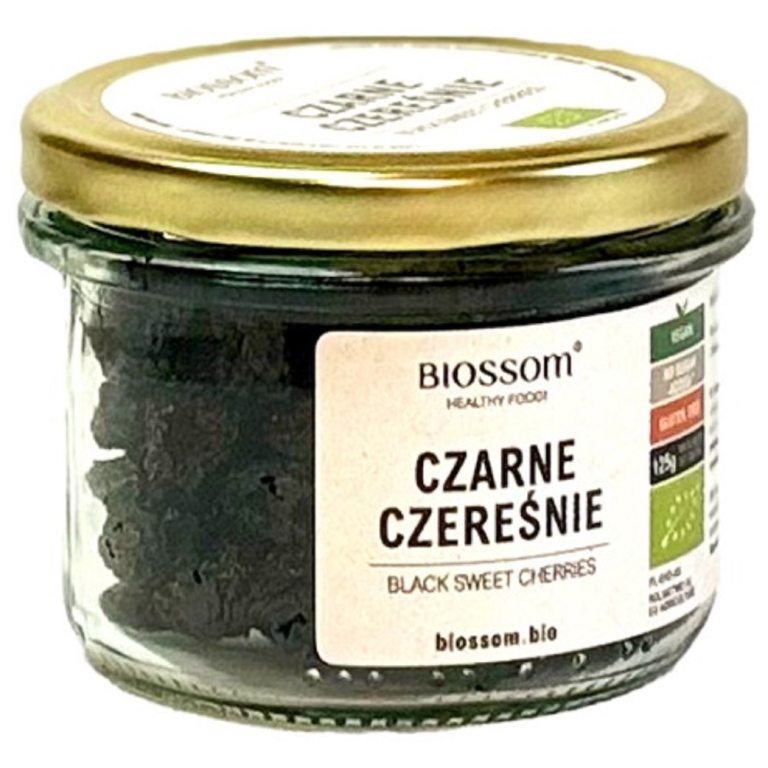 CZEREŚNIE CZARNE BEZGLUTENOWE BIO 125 g - BIOSSOM