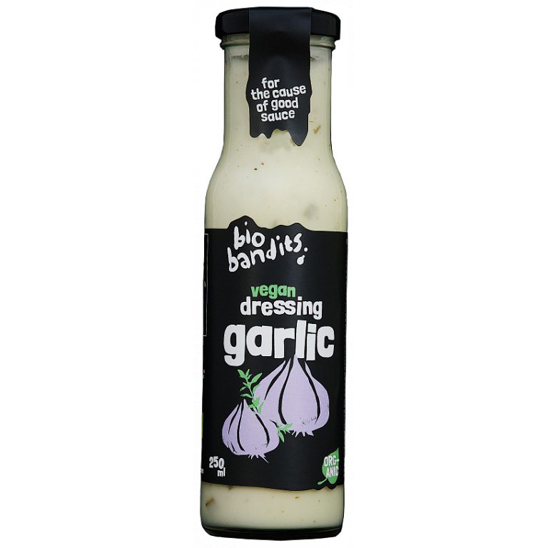 DRESSING WEGAŃSKI CZOSNKOWY BIO 250 ml - BIO BANDITS
