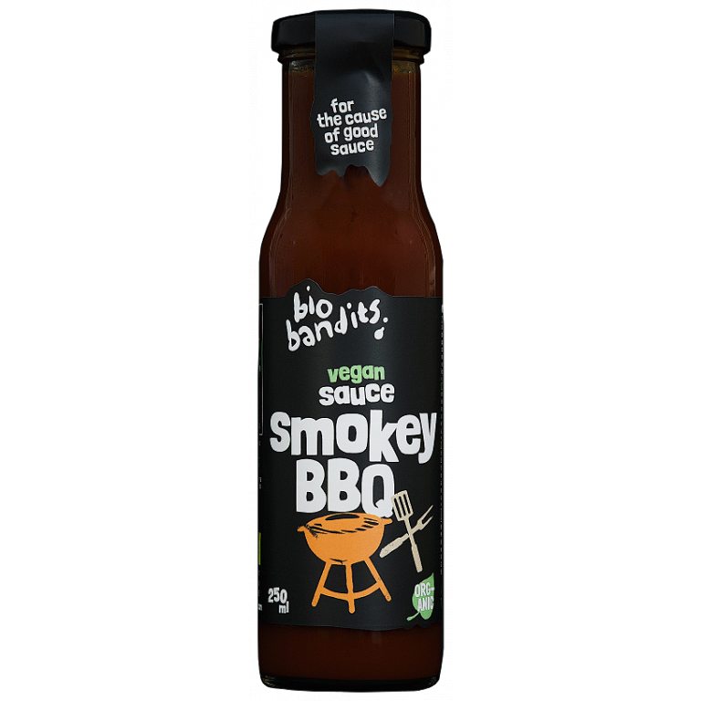 SOS WEGAŃSKI BBQ BIO 250 ml - BIO BANDITS