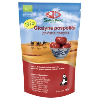 GŁOŻYNA POSPOLITA SUSZONA BIO 180 g - SOLIDA FOOD