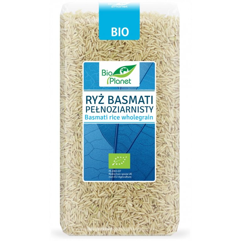 RYŻ BASMATI PEŁNOZIARNISTY BIO 500 g - BIO PLANET