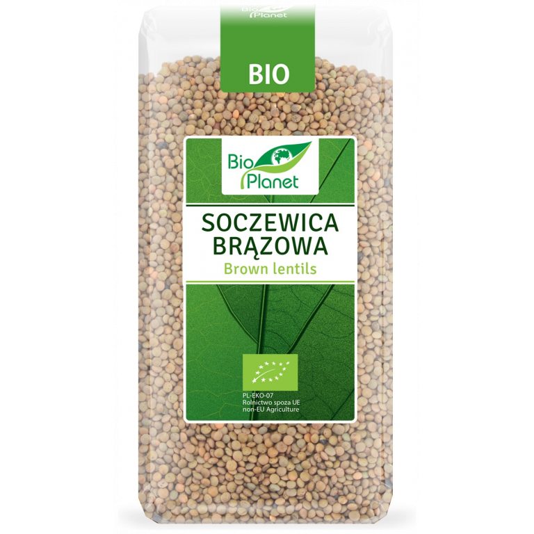 SOCZEWICA BRĄZOWA BIO 400 g - BIO PLANET