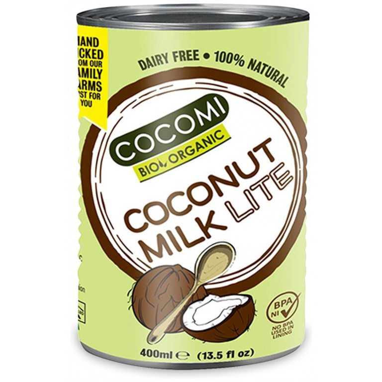 COCONUT MILK - NAPÓJ KOKOSOWY LIGHT (9 % TŁUSZCZU) BIO 400 ml - COCOMI