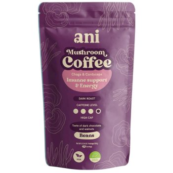 KAWA ZIARNISTA ARABICA Z CHAGA I CORDYCEPS BIO 350 g - ANI