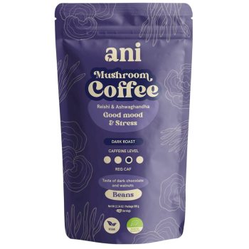KAWA ZIARNISTA ARABICA Z REISHI I ASHWAGANDHĄ BIO 350 g - ANI