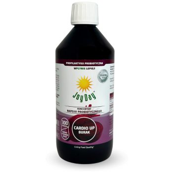 KONCENTRAT NAPOJU PROBIOTYCZNEGO CARDIO UP BURAK BEZGLUTENOWY BIO 500 ml - JOY DAY