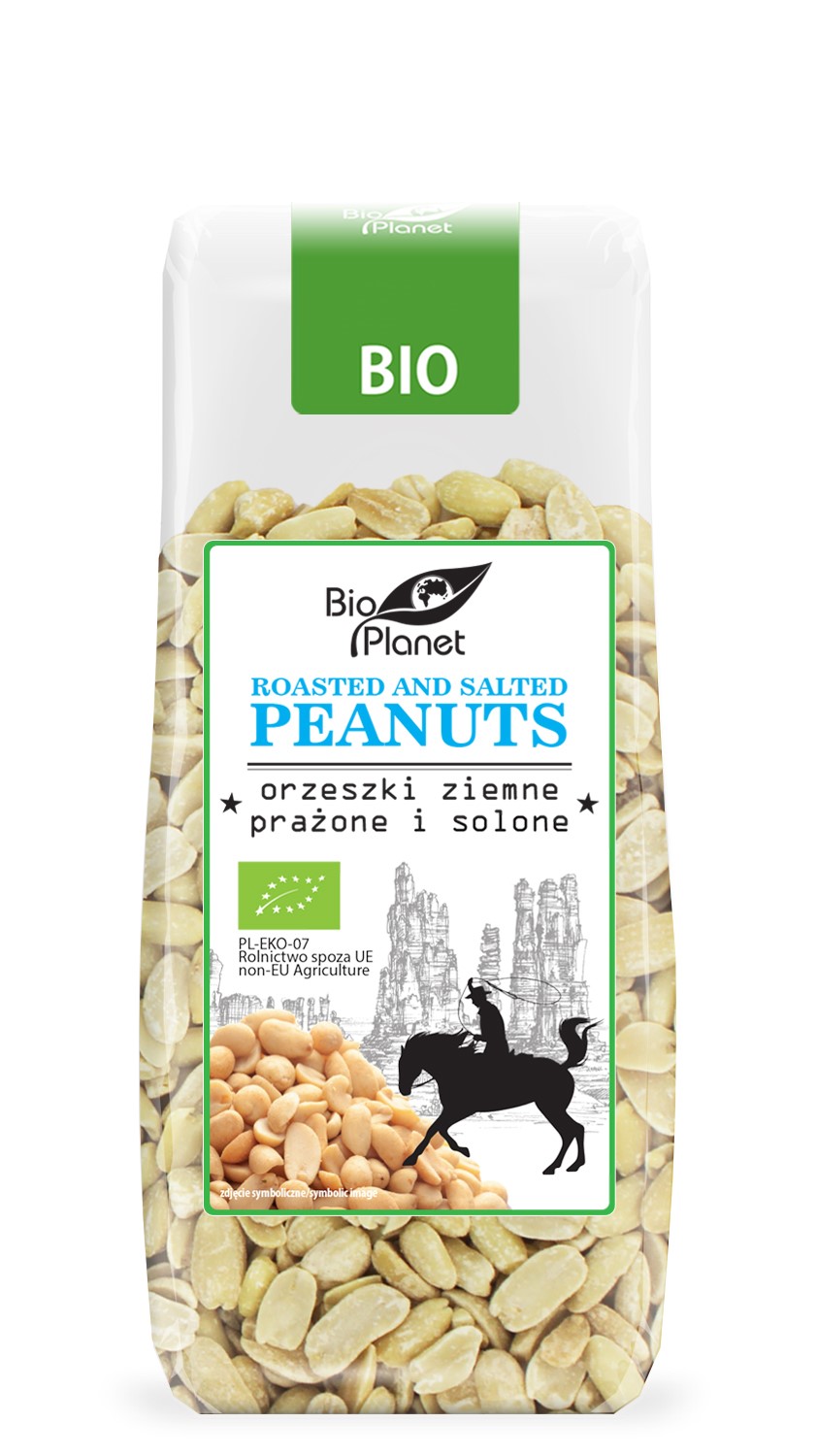 ORZESZKI ZIEMNE PRAŻONE I SOLONE BIO 150 g - BIO PLANET