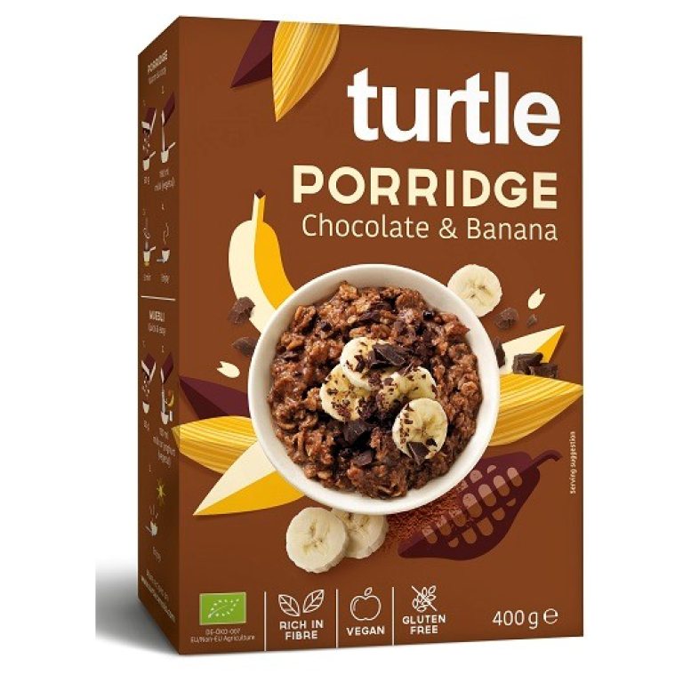 OWSIANKA CZEKOLADOWO - BANANOWA BEZGLUTENOWA BIO 400 g - TURTLE