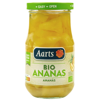 ANANAS KAWAŁKI W LEKKIM SYROPIE BIO 350 g (190 g) (SŁOIK) - AARTS