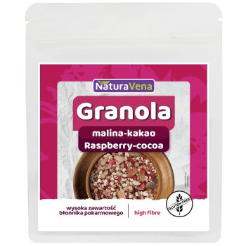 GRANOLA MALINA-KAKAO BEZGLUTENOWA 200 g - NATURAVENA