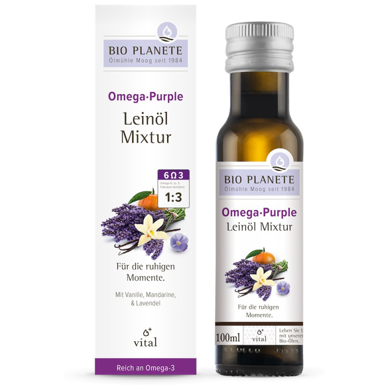 OMEGA PURPLE - MIESZANKA Z OLEJEM LNIANYM (MANDARYNKA