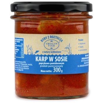 KARP W SOSIE PAPRYKOWO - POMIDOROWYM BEZGLUTENOWY 300 g - SMOLIN FISH