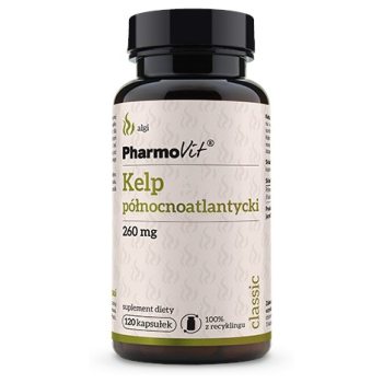 KELP PÓŁNOCNOATLANTYCKI (260 mg) BEZGLUTENOWY 120 KAPSUŁEK - PHARMOVIT (CLASSIC)