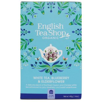HERBATA BIAŁA Z CZARNYM BZEM I BORÓWKĄ BIO (20 x 2 g) 40 g - ENGLISH TEA SHOP ORGANIC