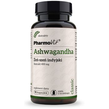 ASHWAGANDHA EKSTRAKT (400 mg) BEZGLUTENOWY 90 KAPSUŁEK - PHARMOVIT (CLASSIC)