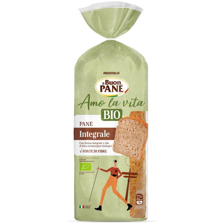 CHLEB TOSTOWY PEŁNOZIARNISTY KROJONY BIO 400 g - IL BUON PANE