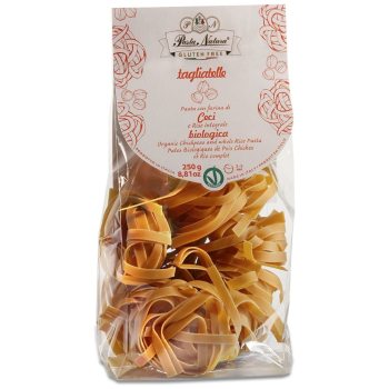 MAKARON PROTEINOWY (Z CIECIERZYCY I BRĄZOWEGO RYŻU) TAGLIATELLE BEZGLUTENOWY BIO 250 g - PASTA NATURA