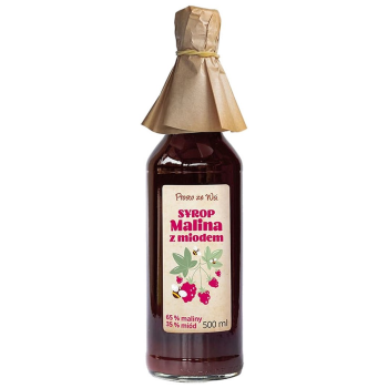 SYROP MALINA Z MIODEM 500 ml - PROSTO ZE WSI