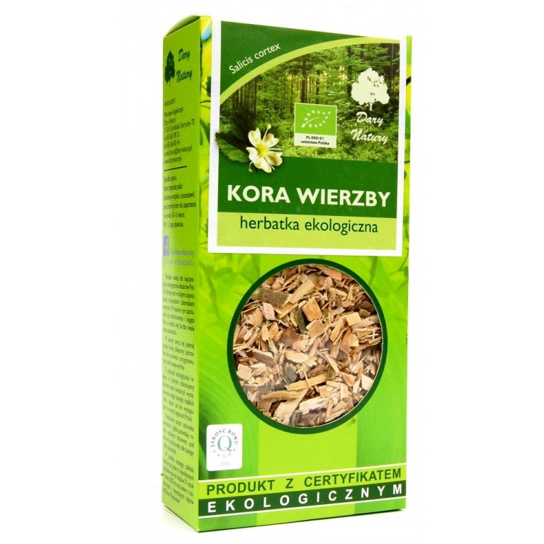 HERBATKA Z KORY WIERZBY BIO 100 g - DARY NATURY