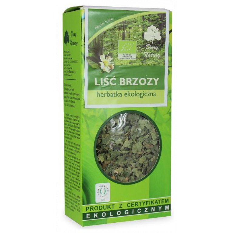 HERBATKA LIŚĆ BRZOZY BIO 50 g - DARY NATURY