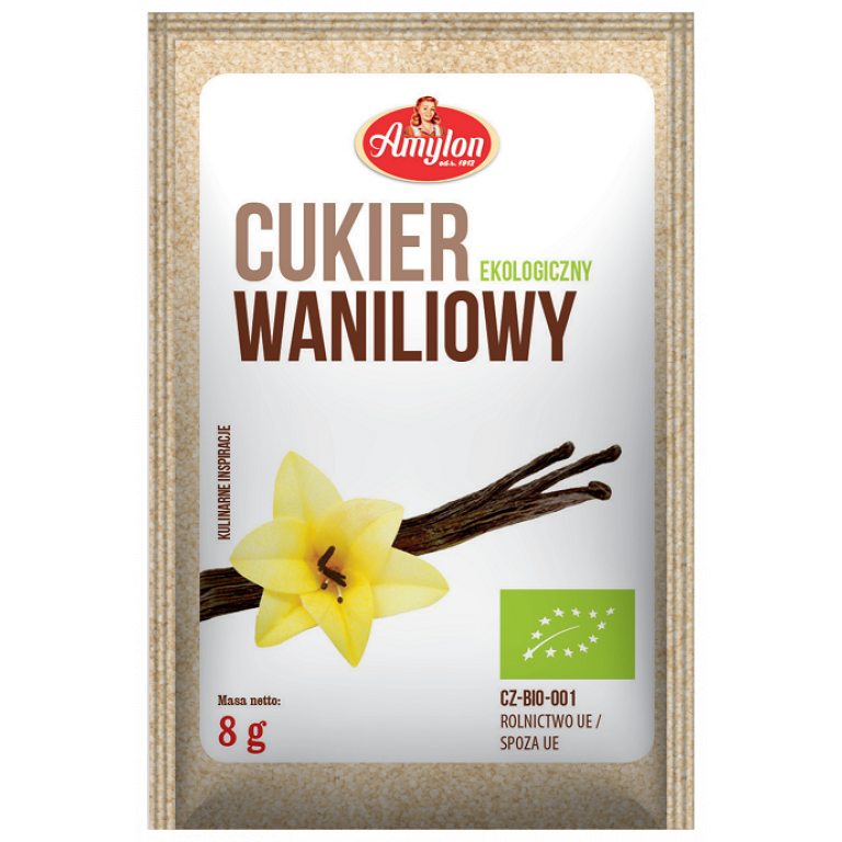 CUKIER Z WANILIĄ BOURBON BIO 8 g - AMYLON