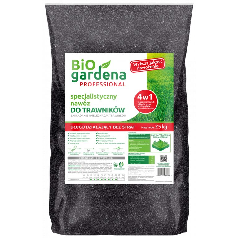 NAWÓZ DO TRAWNIKÓW SPECJALISTYCZNY ECO 25 kg - BIO GARDENA